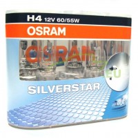 OSRAM SILVERSTAR H4 12V 60-55W DUO BOX