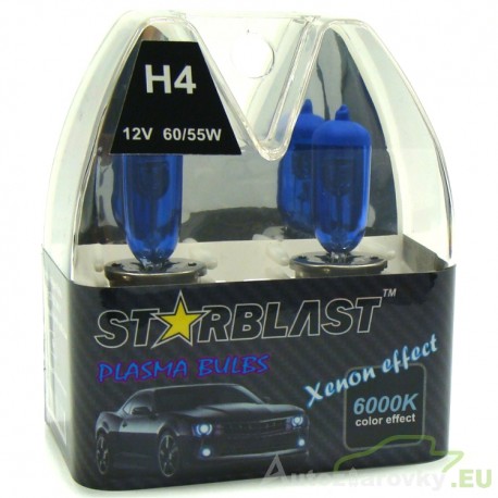 Plazmové autožiarovky STARBLAST Xenon effect 6000K H4 60-55W