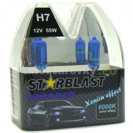 Plazmové autožiarovky STARBLAST Xenon effect 6000K  H7 55W